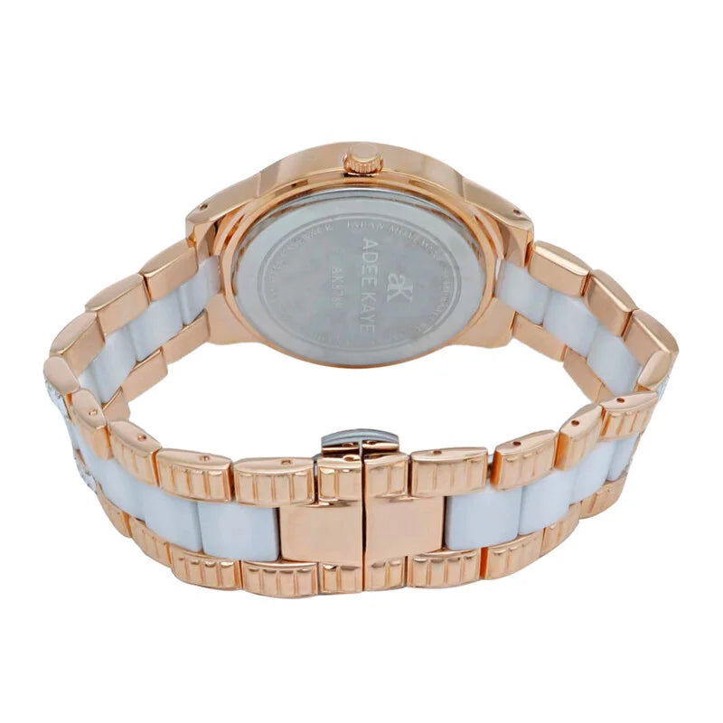 Adee Kaye Venice Quartz Rose Gold Dial Unisex Watch AKJ8788