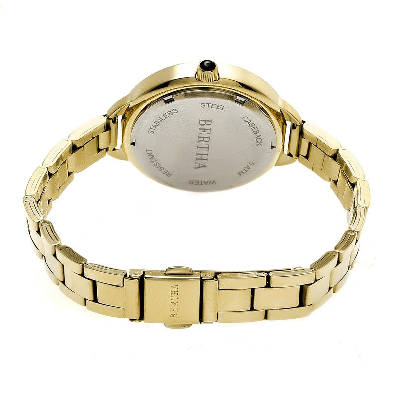 Bertha Madison Gold-Tone Stainless Steel Ladies Watch BR6702