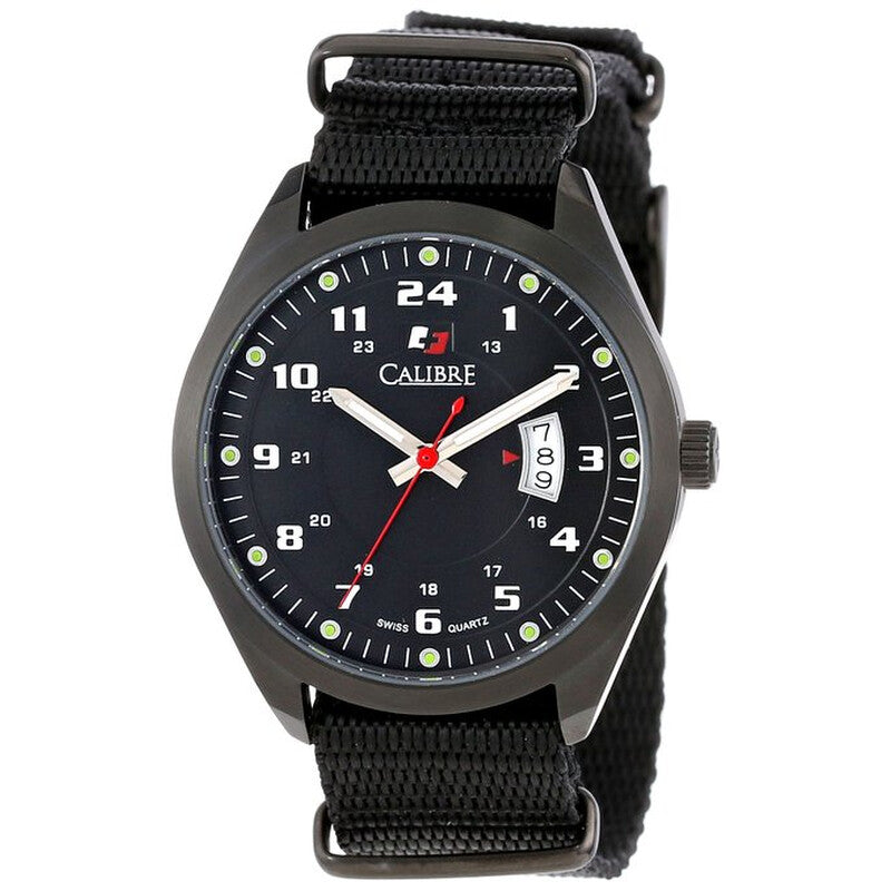 Calibre Trooper Quartz Black Dial Men's Timepiece - SC-4T1-13-007-7T