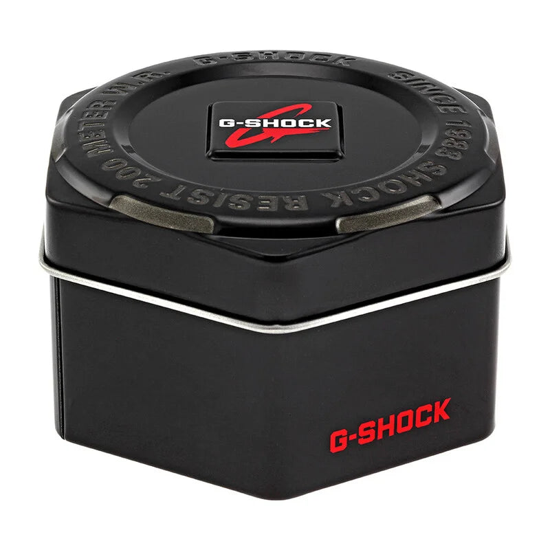 Casio G-Shock Black Resin Strap Quartz Black Dial Men's Timepiece - GA100-1A4
