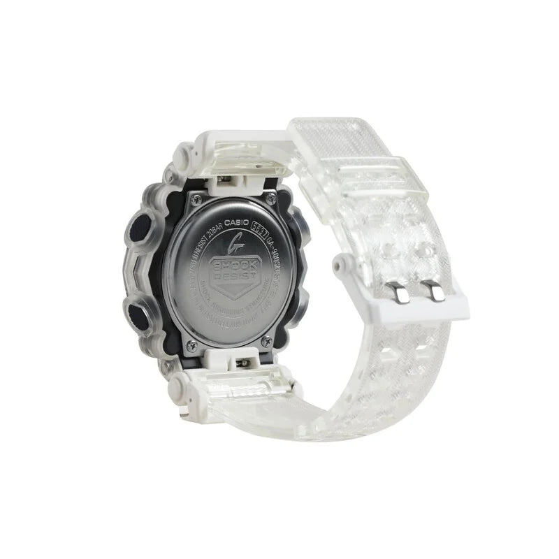 Casio G-Shock Skeleton Series Quartz Black Dial Unisex Timepiece - GA-900SKL-7ADR (Stainless Steel Strap)