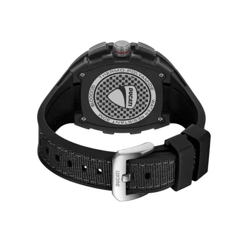 Ducati Racing Series Quartz Black Dial Men's Timepiece - DTWGO0001902 (Stainless Steel Strap)