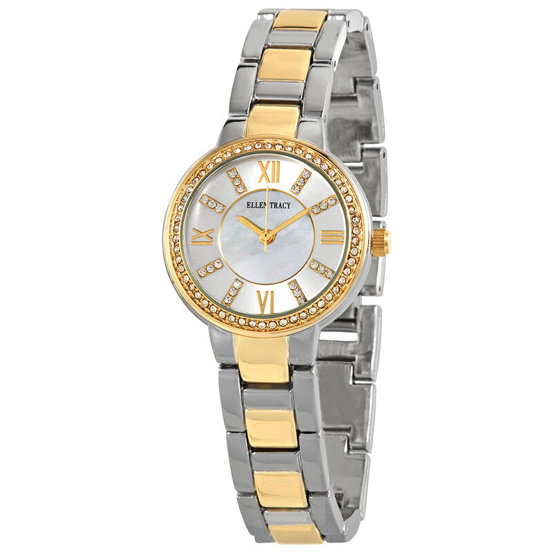 Ellen Tracy quartz women's watch with two-tone bracelet