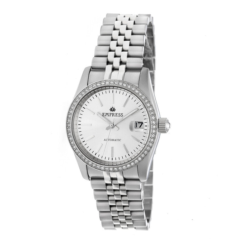 Empress Constance automatic women's watch with silver dial