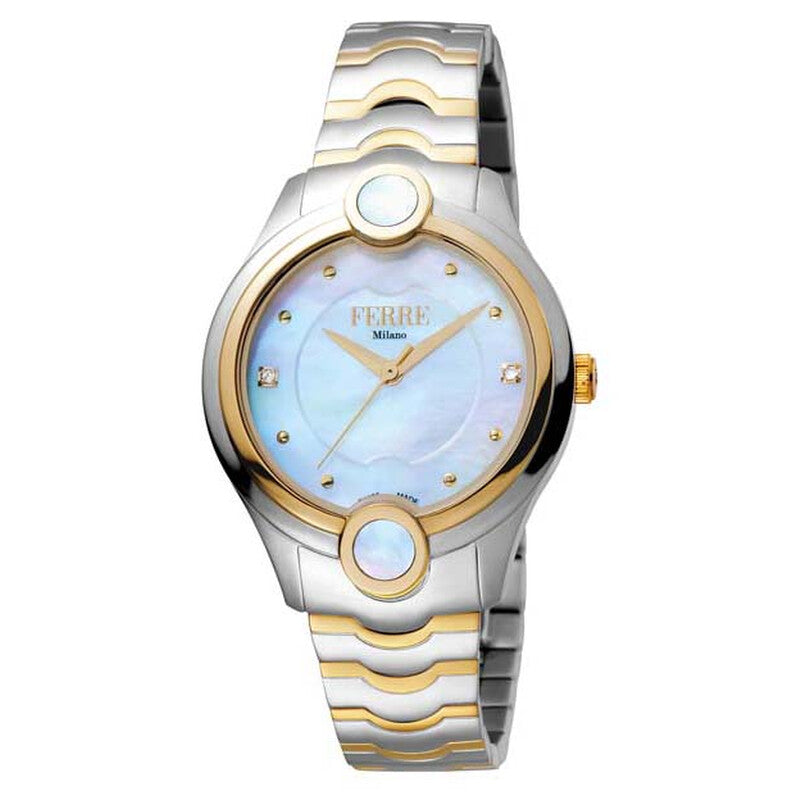 Ferre Milano quartz women's watch with white mother of pearl dial