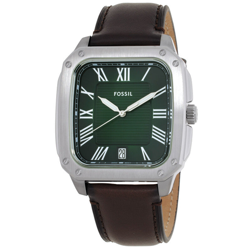 Fossil Crosby Quartz men's watch with green dial