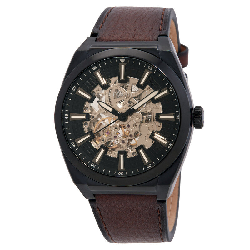 Fossil Everett Automatic men's watch with black dial