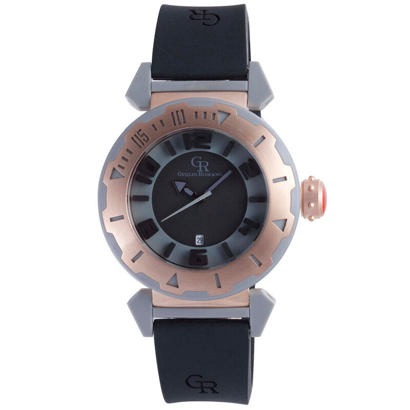 Giulio Romano Ferrara Quartz Black Dial Men's Watch