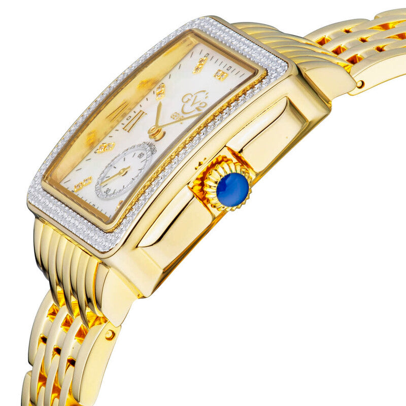 GV2 by Gevril Bari Tortoise Mother of Pearl Dial Ladies Watch 9256B