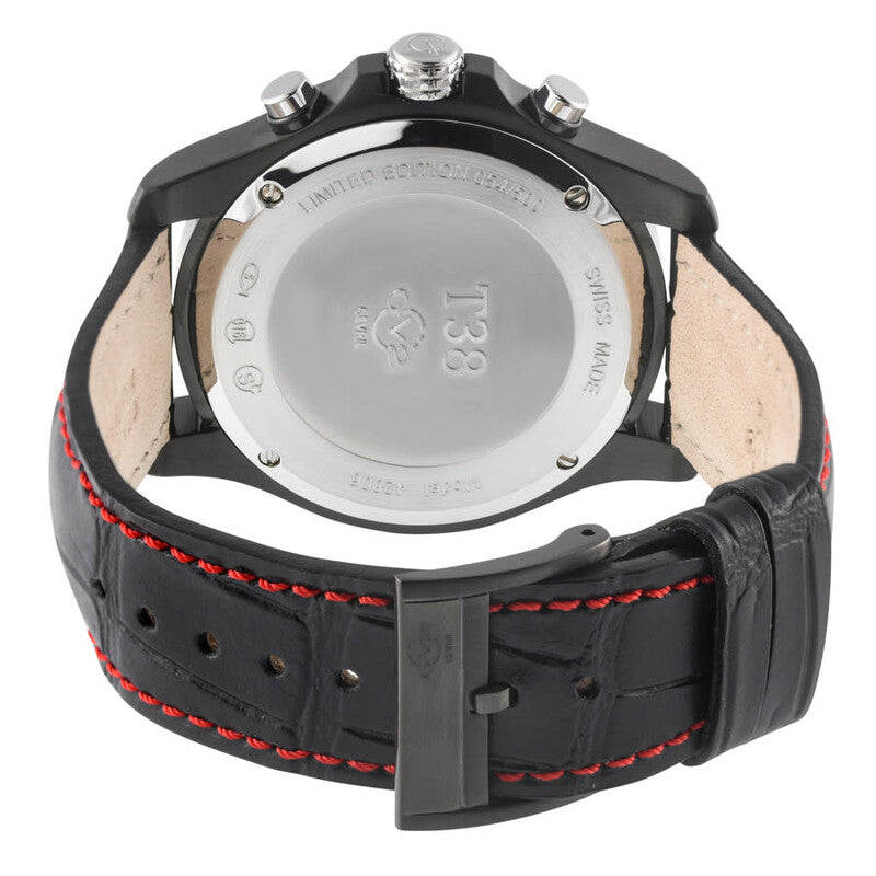 GV2 by Gevril T38 Chronograph Quartz Black Dial Men's Watch 42806