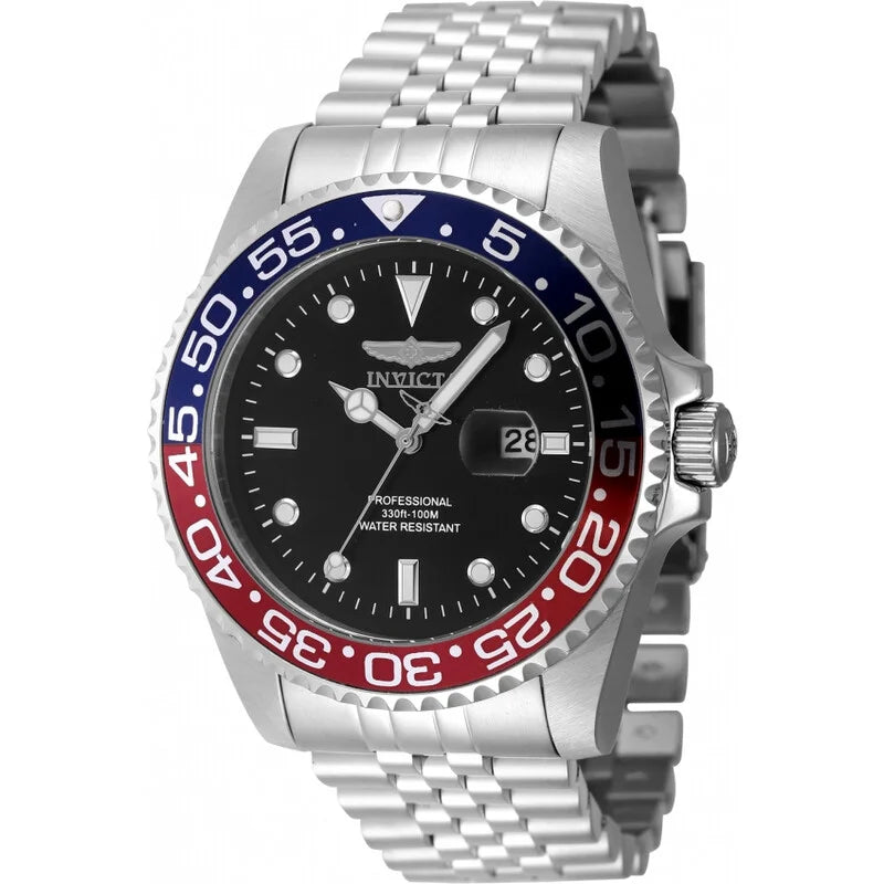 Invicta Pro Diver 48388 Men's Quartz Black Dial Stainless Steel Watch