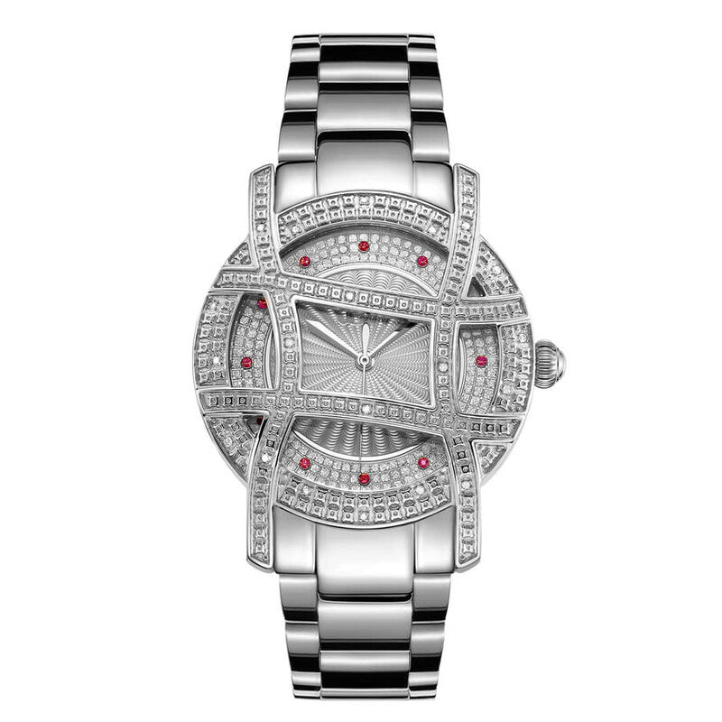 JBW Olympia Quartz Silver Dial Ladies Watch JB-6214-10C