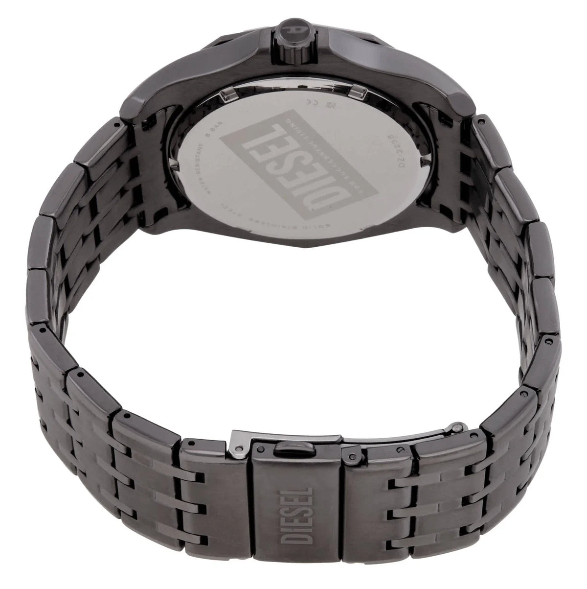 Diesel Stinger Quartz Blue Dial Gunmetal Men's Watch DZ2238