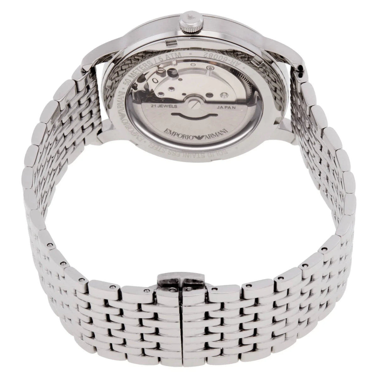 Emporio Armani Automatic Eggshell Sunray Dial Men's Watch AR60082