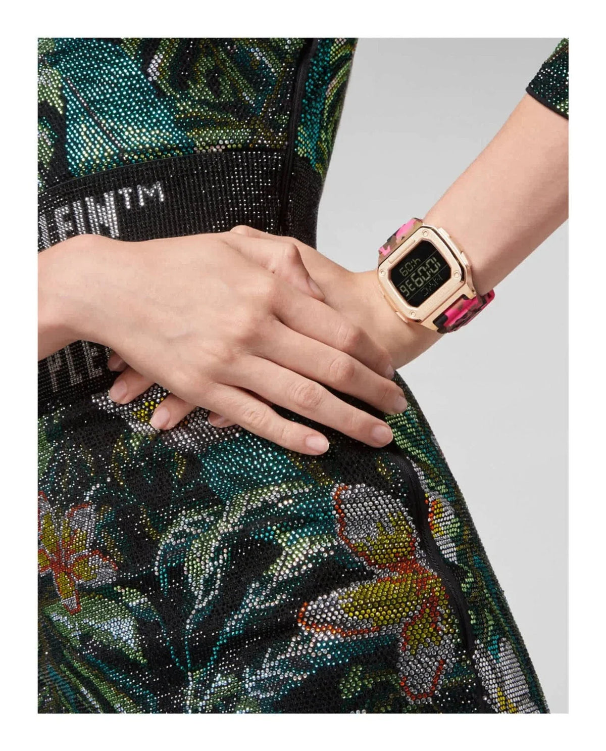 Philipp Plein Hyper Shock Quartz Digital Black Dial Unisex Watch PWHAA1622
