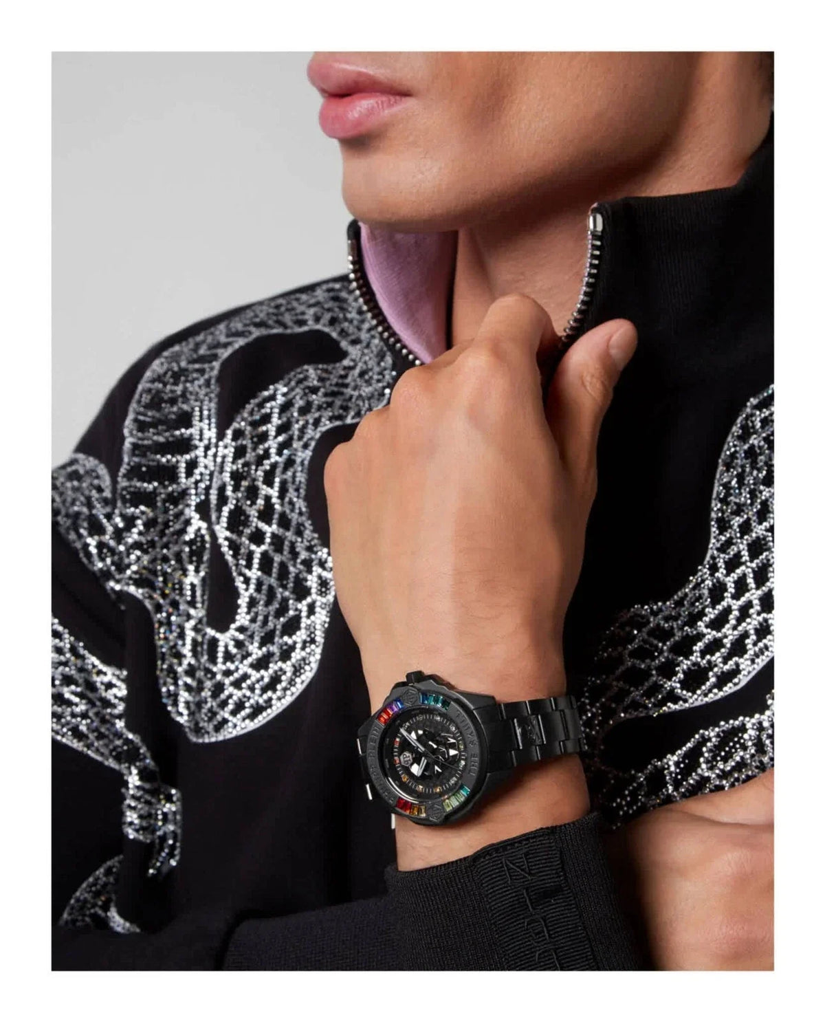 Philipp Plein The Skull Quartz Crystal Black Dial Unisex Watch PWNAA0522