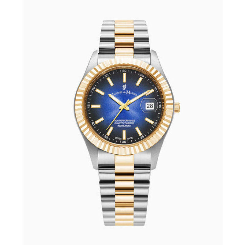 Jacques Du Manoir Inspiration Business JWG03003 unisex watch with blue dial