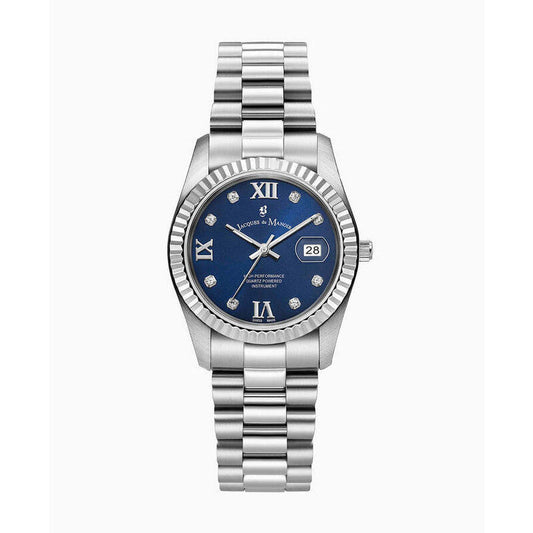 Jacques Du Manoir Inspiration Roman JWL01307 women's watch with blue dial