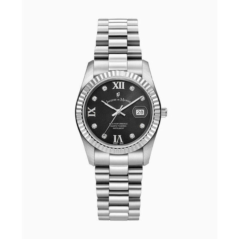 Jacques Du Manoir Inspiration Roman JWL01308 women's watch with black dial