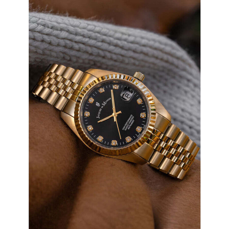 Jacques Du Manoir Inspiration Elegance NRO.21 women's watch with black dial (view 2)