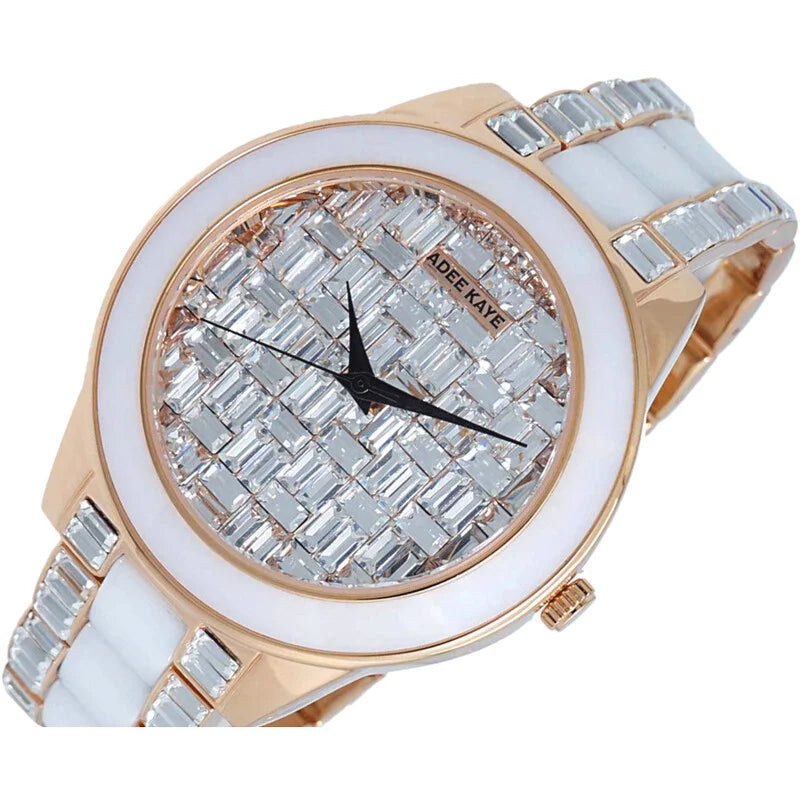 Adee Kaye Venice Quartz Rose Gold Dial Unisex Watch AKJ8788