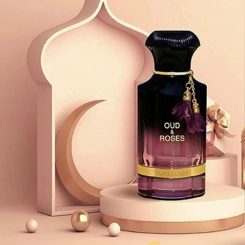 Ahmed Al Maghribi Unisex Oud & Roses Extrait de Parfum Spray 2.0 oz