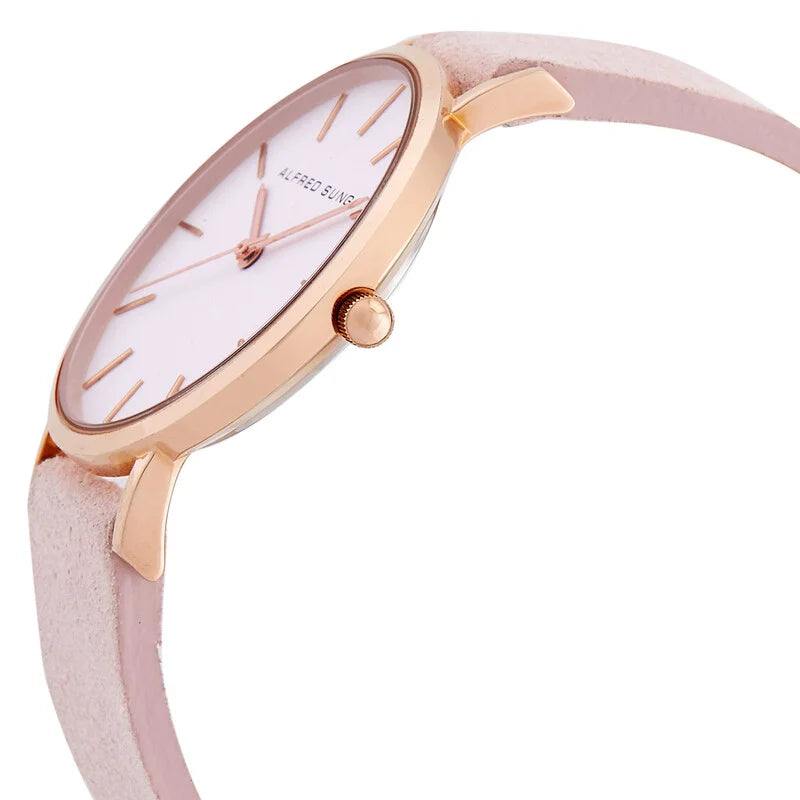 Alfred Sung Ultra Slim 36mm Women's Quartz Watch AS4000RSD-4A