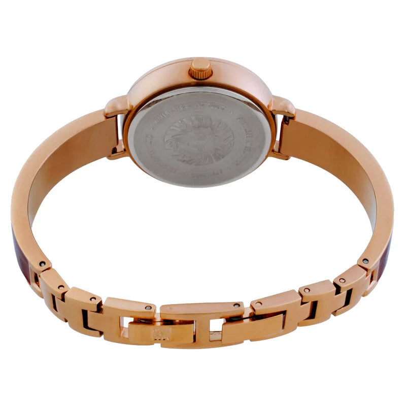 Anne Klein Classic Red Dial Stainless Steel Ladies Watch AK/3620BYST
