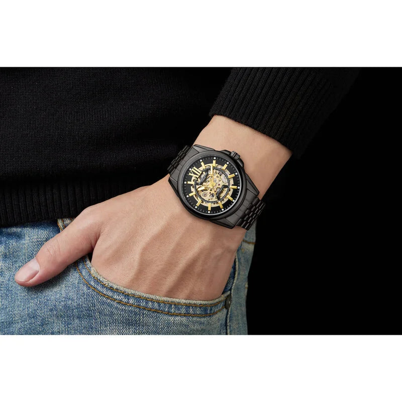 Anthony James Mystique Automatic Gold-Tone Dial Men's Watch AJ013N2