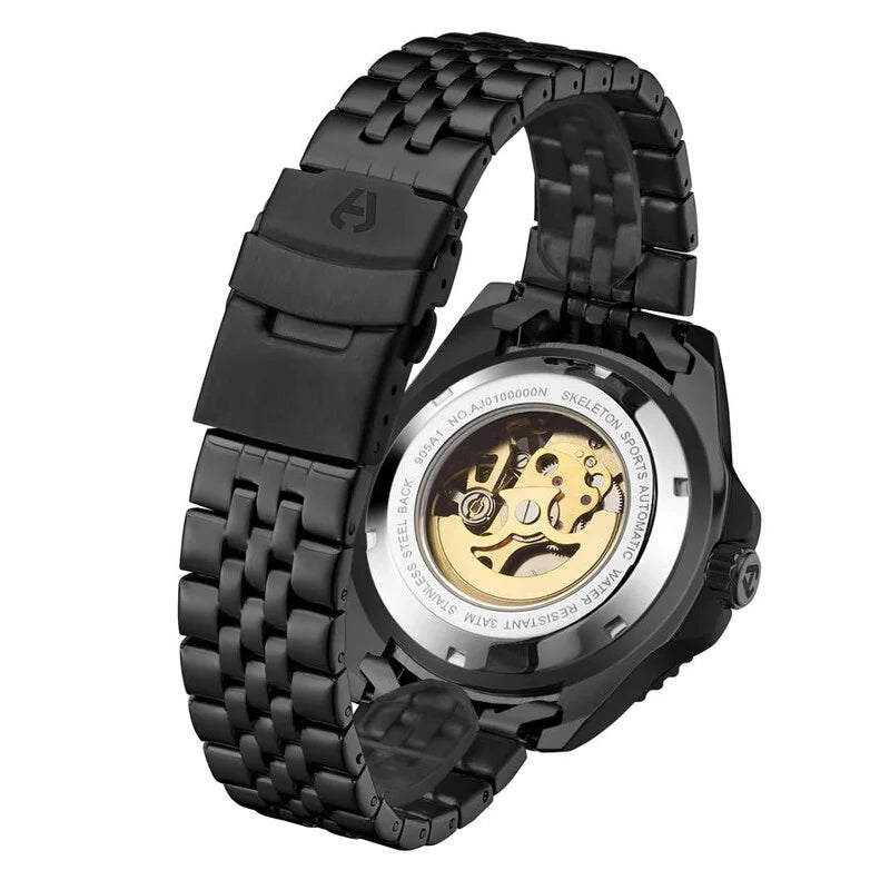 Tachymeter Automatic Gold-tone Dial Men's Watch AJ010N2
