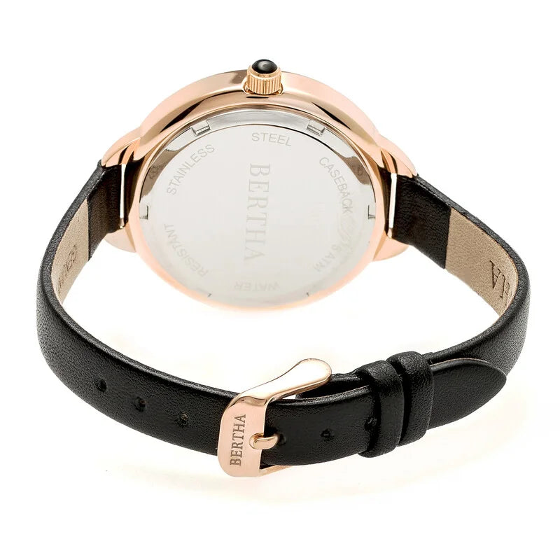 Bertha Madison Black Dial Ladies Watch BR6707