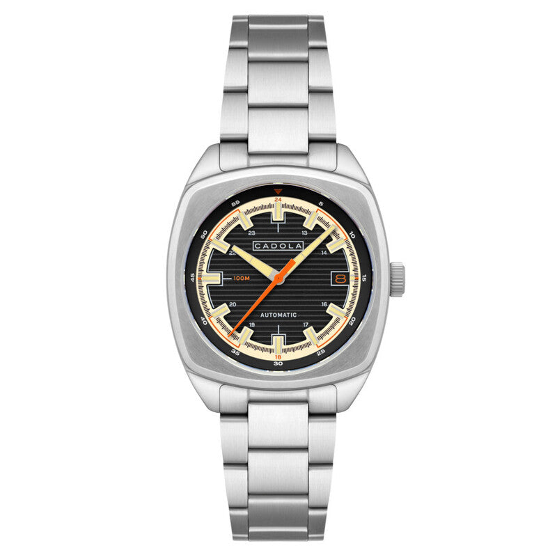 Cadola Buxton Automatic Black Dial Timepiece - CD-1057-55