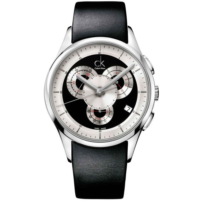 Calvin Klein Basic Quartz Black Dial Men's Timepiece - K2A27102 (Stainless Steel Strap)