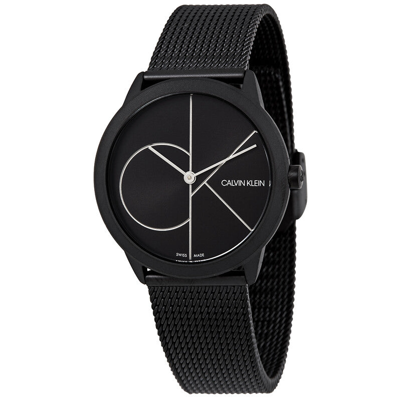 Minimal Quartz Black Dial Women's Timepiece - K3M5245X