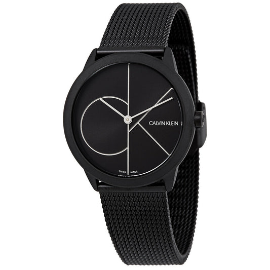 Minimal Quartz Black Dial Women's Timepiece - K3M5245X