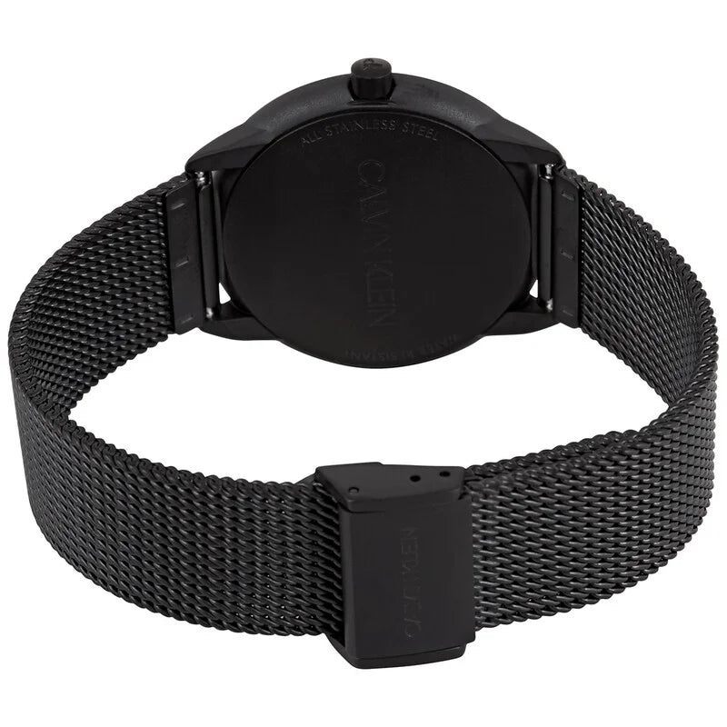 Minimal Quartz Black Dial Women's Timepiece - K3M5245X