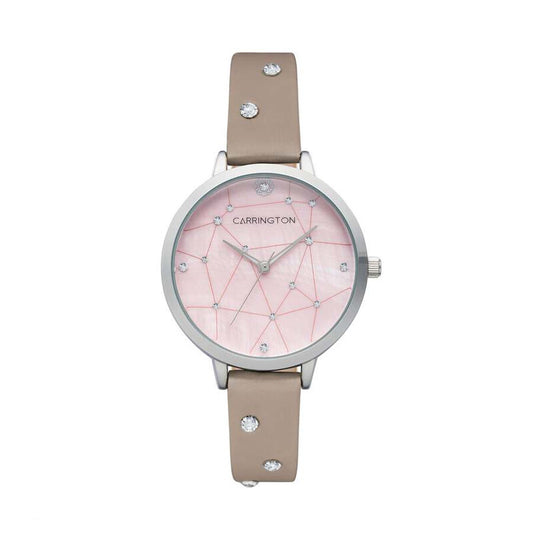 Catherine Quartz Silver Dial Women's Timepiece