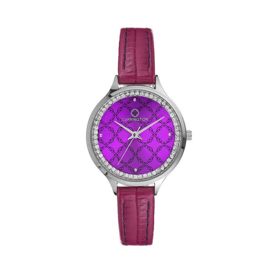 Elsie Purple Quartz Silver Dial Women's Timepiece - CT-2006-03