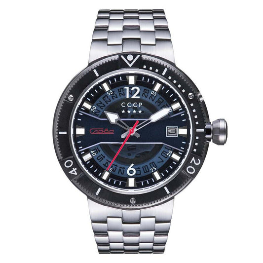 CCCP Kashalot 2 Automatic Blue Dial Men's Timepiece - CP-7039-22 (Stainless Steel Strap)