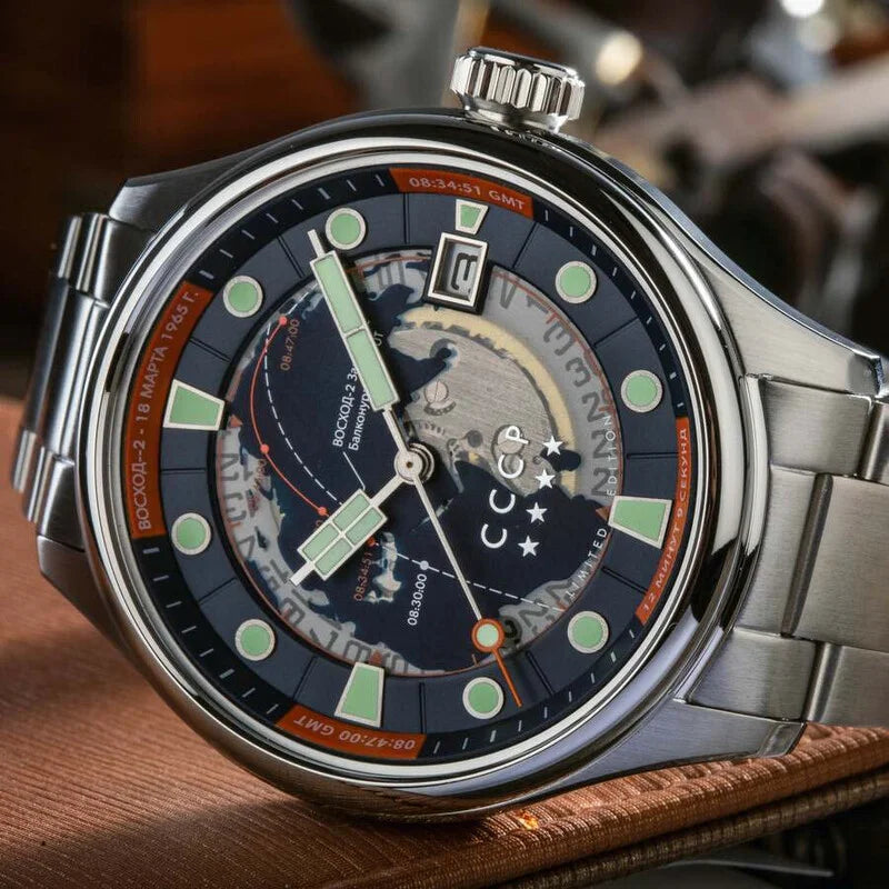 CCCP Leonov Automatic Blue Dial Stainless Steel Men's Timepiece - CP-7099-22 (Edition 2)