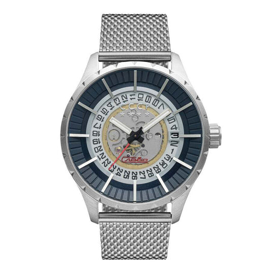 CCCP Vlasov Automatic Black Dial Men's Timepiece - CP-7056-22 (Stainless Steel Strap)