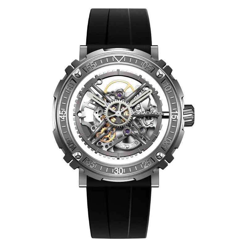 Ciga Design Magician Hand-Wound Transparent Dial Men's Timepiece - M051-SS01-6B - M051 SS01 6B