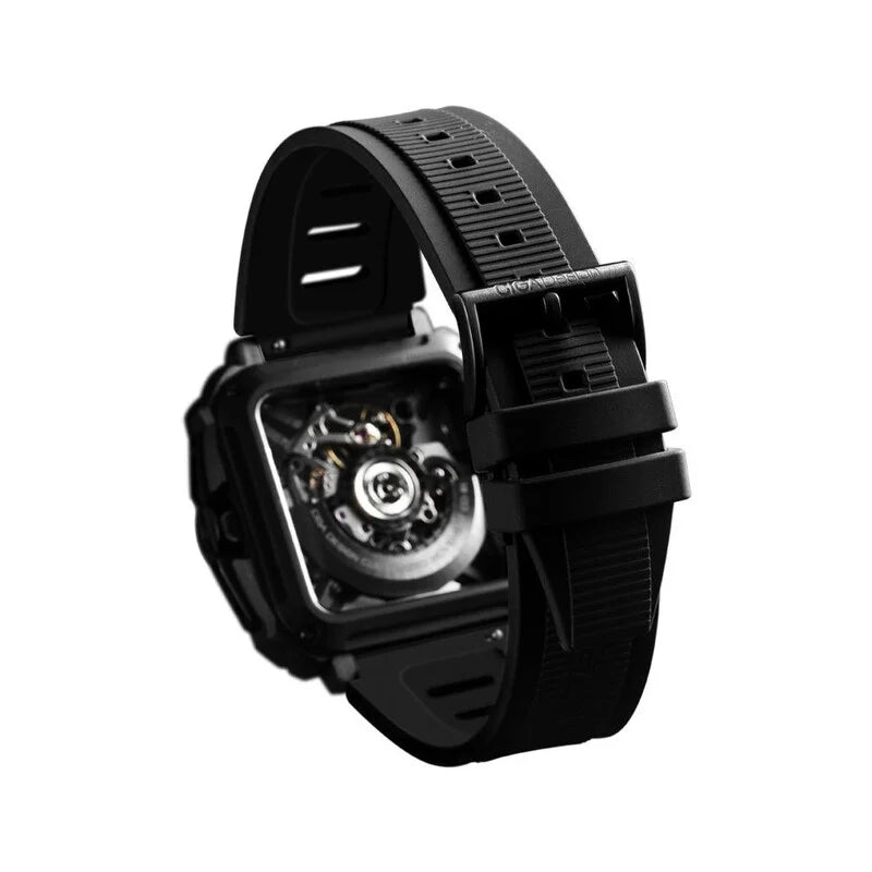 Ciga Design X Series Automatic Transparent Dial Men's Timepiece - X051-BB01-W5B (Stainless Steel Strap)