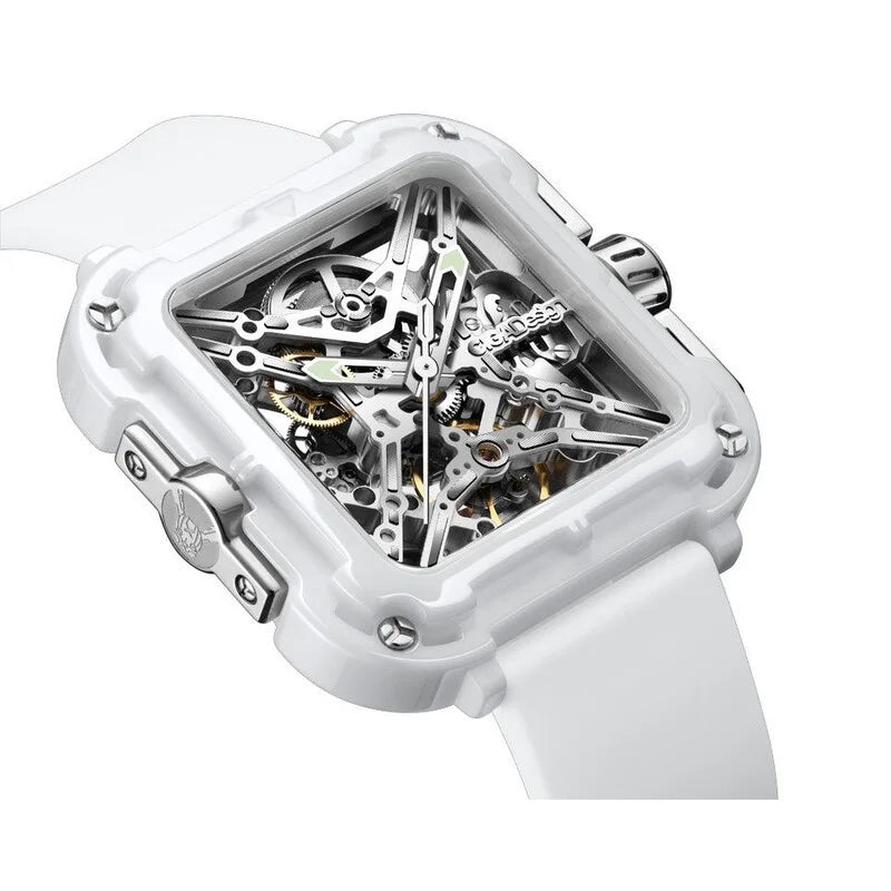 Ciga Design X Series Machina Automatic Skeleton Dial Women's Timepiece - X012-WS02-W5WH (Stainless Steel Strap)