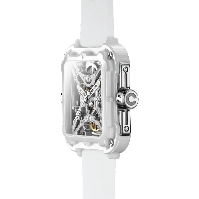 Ciga Design X Series Machina Automatic Skeleton Dial Women's Timepiece - X012-WS02-W5WH (Stainless Steel Strap)
