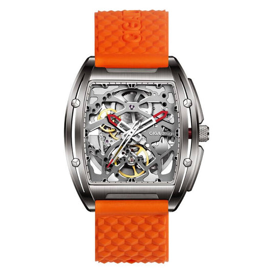 Ciga Design Z Series Edge Automatic Skeleton Dial Men's Timepiece - Z031-TT01-W5OG (Stainless Steel Strap)