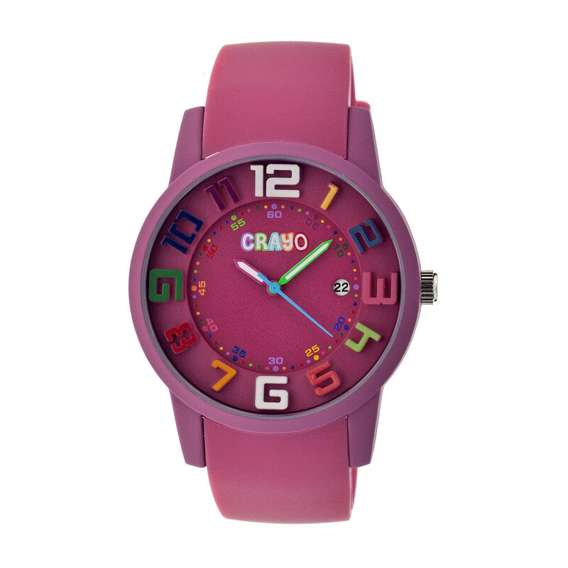 Festival Fushia Fushia Quartz Green Dial Timepiece - CR2005
