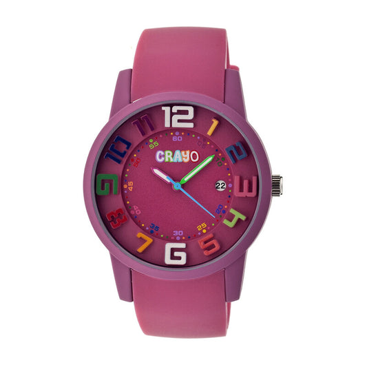Festival Fushia Fushia Quartz Green Dial Timepiece - CR2005