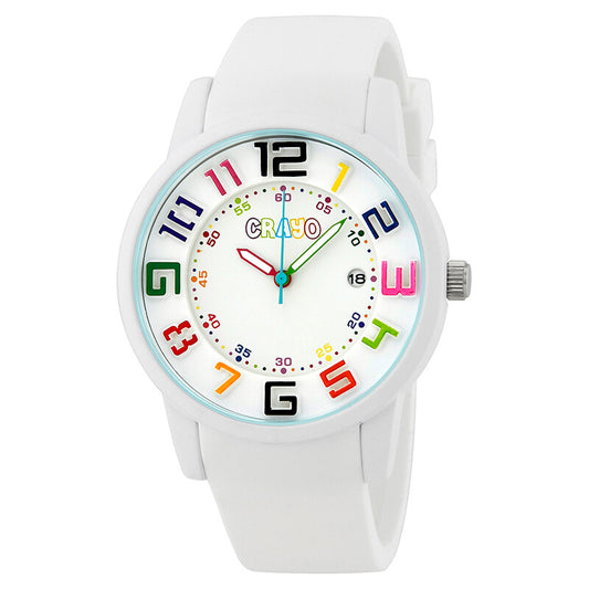 Festival White Quartz White Dial Timepiece - CR2001