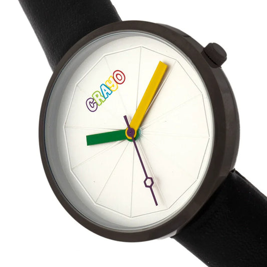 Metric Quarz-Uhr mit schwarzem Zifferblatt – CRACR5801